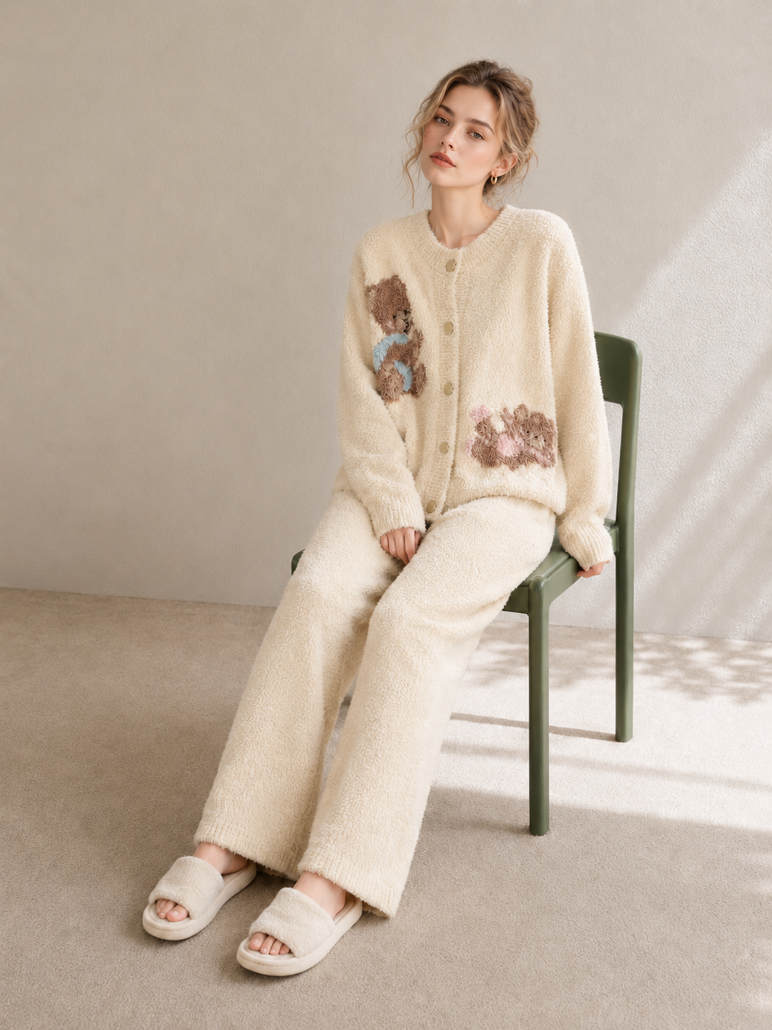 Women's chenille loungewear set